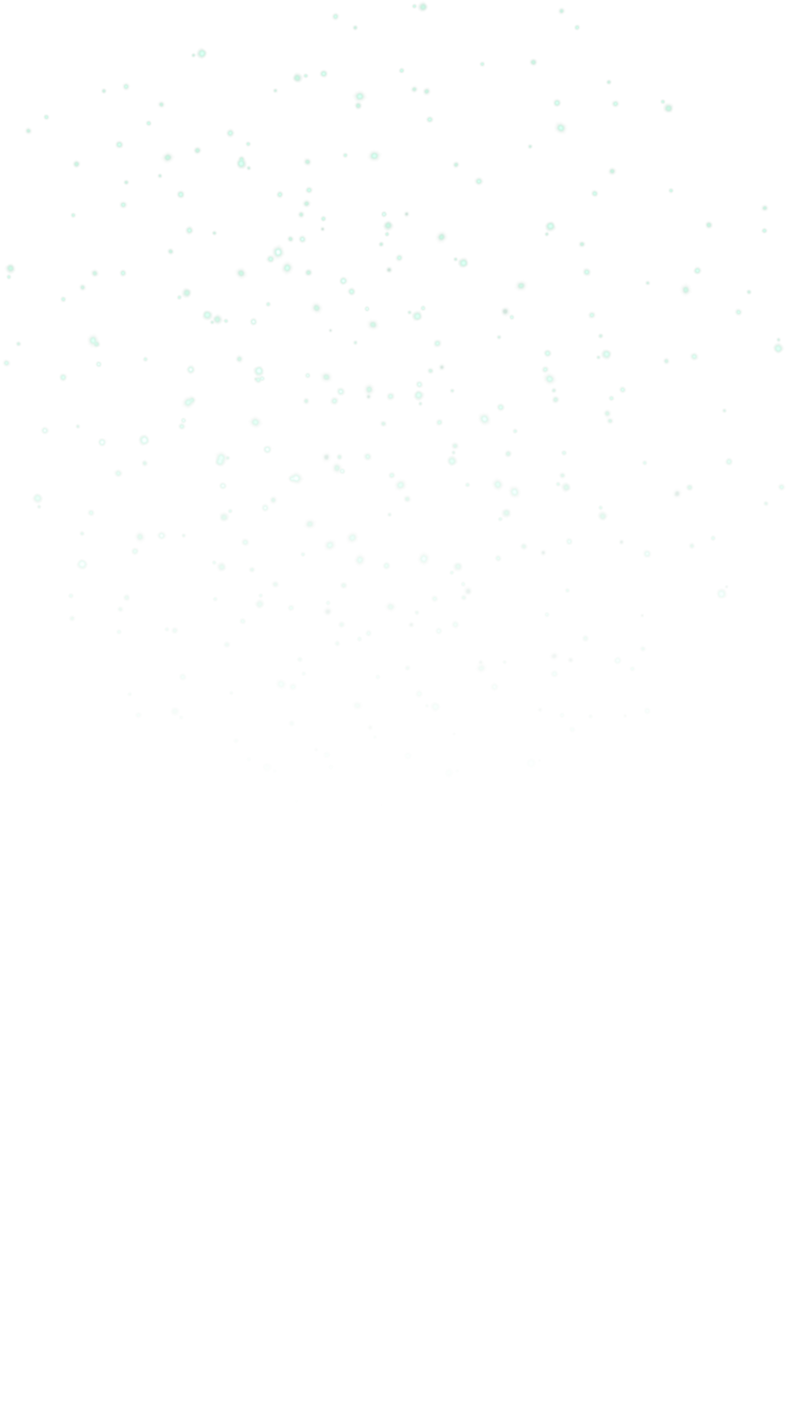 Emerald glowing particles